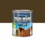 Lasure - acrylique polyurthane - 1 l - chne fonc - tech - wood blanchon