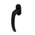 Levier de fen�tre aluminium noir - oscillo battant - recoupable cadap