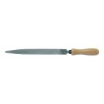 Lime de mcanique plate, pointue, mince 907  manche bois - demi - douce - 16x2 mm mob