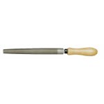 Lime pour mtaux tendres demi - ronde 910  manche bois - btarde - 21x6 mm mob