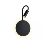 Liseuse led rechargeable avec bras pivotant - gradable - noir - miora paulmann