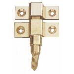 Loqueteaux  crochet - laiton poli - 40x14x8 mm a lenne