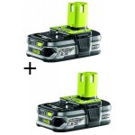 Lot de 2 batteries lithium + 18v one + ? - 2, 5 ah - rb18l25 ryobi