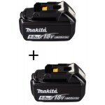 Lot de 2 batteries makstar li - ion 18v - 5ah - bl1850b makita