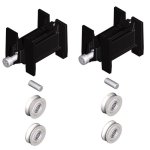 Lot de 2 chariots simples pour coulissant aluminium - charge 110 kg la croise ds