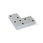 Lot de 20 pieds pour meubles alumix8 - hauteur 12 mm - gris m�tallis� emuca