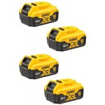Lot de 4 batteries lithium xr 18v 5ah - dcb184 - xj dewalt