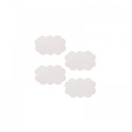 Lot de 4 tapis - anti - drapant - nuage - blanc spirella