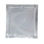 Lot de 5 trappes de ramonage en fonte - zingu blanc - 21 x 20 mm torbel