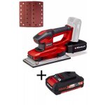 Lot ponceuse vibrante sans fil - te - os 18 / 230 + 1 batterie 2ah einhell