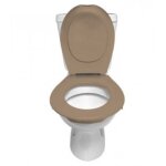 Lunette et abattant wc clipsable - beige papado
