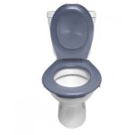 Lunette et abattant wc clipsable - gris papado Lunette et abattant wc clipsable - gris papado
