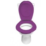 Pack lunette et abattant wc clipsable - violet papado