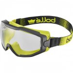 Lunettes - masque transparent / aéré spectrum - bandeau jaune et noir bollé Lunettes - masque transparent / aéré spectrum - bandeau jaune et noir bollé
