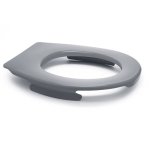 Lunette wc clipsable - 100 % hyginique - gris papado