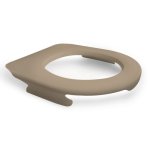 Lunette de wc suspendu clipsable - 100 % hyginique - beige papado