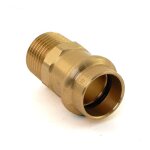Mamelon bronze femelle cuivre - diamtre 12 filet mle 15 / 21 viega