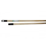 Manche � balai en bois 1, 30 m - embout vis et suspension plastique rozenbal