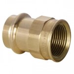 Manchon bronze  sertir ff 12x17 - diamtre 12 mm - press conex banninger