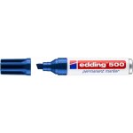 Marqueur permanent edding 500 - pointe biseaute - bleu edding