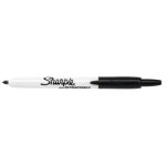 Marqueur permanent - pointe fine rétractable - noir - rt sharpie Marqueur permanent - pointe fine rétractable - noir - rt sharpie
