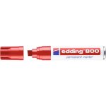 Marqueur permanent rouge - pointe biseaute extra large - e 800 edding