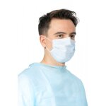 Masques jetables kolmi vitals � �lastiques en 14683 type ii bleu - x60 medicom