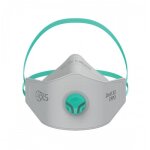 Masque jetable pliable zero flat avec valve ffp3 - bote de 8 bls