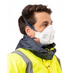 Masques de protection ffp2 safemask fit + pro 3 pans avec valve x12 medicom