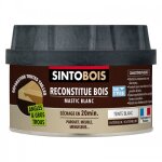 Mastic  bois sintobois reconstitue bois pour parties manquantes - blanc 190g sinto
