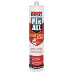Mastic - colle hybride - 290 ml - transparent - fix all high tack soudal