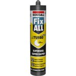 Mastic - colle polym�re banc � collage ultra rapide fix all turbo - carton de 12 cartouches soudal