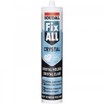Mastic - colle polym�re fix all crystal hybride smx transparent 290ml soudal