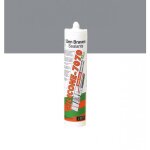 Mastic silicone b�timent - alcoxy - 300 ml - gris - 7070 plus den braven