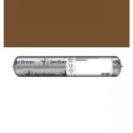 Mastic silicone b�timent alcoxy - poche - 25x400 ml - ch�ne ral 8003 - 7070 + den braven