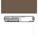 Mastic silicone miroiterie - alcoxy - 25x300 ml - brun - 7070 plus den braven