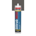 Mastic silicone neutre - gris terre d'ombre 7022 - 300ml - silirub neo5 soudal Mastic silicone neutre - gris terre d'ombre 7022 - 300ml - silirub neo5 soudal