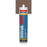 Mastic silicone neutre - marron - 300ml - silirub neo5 soudal
