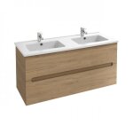 Meuble salle de bain 120 cm 2 tiroirs avec vasque - ch�ne colorado - ola up jacob delafon