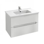 Meuble salle de bain 80 cm 2 tiroirs avec vasque - blanc laqu� - ola up jacob delafon