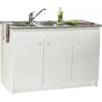 Meuble sous vier dcliq  dplier - 120 x 60 cm - 2 portes nova