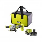 Meuleuse d'angle 125mm 18v one + ? brushless + 1 batterie 4ah - rag18bl - 1c40sl ryobi
