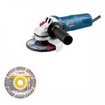 Meuleuse d'angle filaire 750w gws 750 + disque diamant - 060139400d bosch