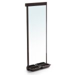 Miroir extractible pour l?intrieur de l?armoire moka emuca