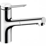 Mitigeur de cuisine avec douchette extractible - chrom - zesis m33 hansgrohe