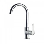 Mitigeur d'�vier - chrom� - bec tube - design - ypsilon plus ramon soler