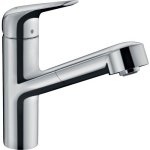 Mitigeur d'vier - douchette extractible - 1 jet - focus m427 hansgrohe