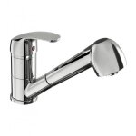 Mitigeur d'�vier m�dical avec douchette extractible - manette pleine sanifirst
