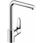 Mitigeur d'vier - orientable - jet laminaire - bec l focus chrom hansgrohe