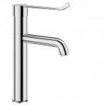 Mitigeur de lavabo � bec haut orientable avec levier m�dical delabie